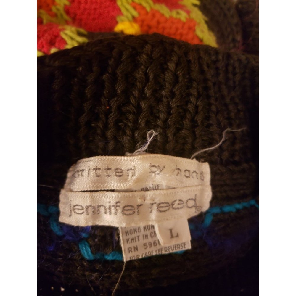Funky Multi Texture Multicolor Sweater - Picture 4 of 4
